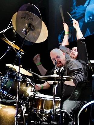 drummer Keith Cronin in action - photo by Luna Jade